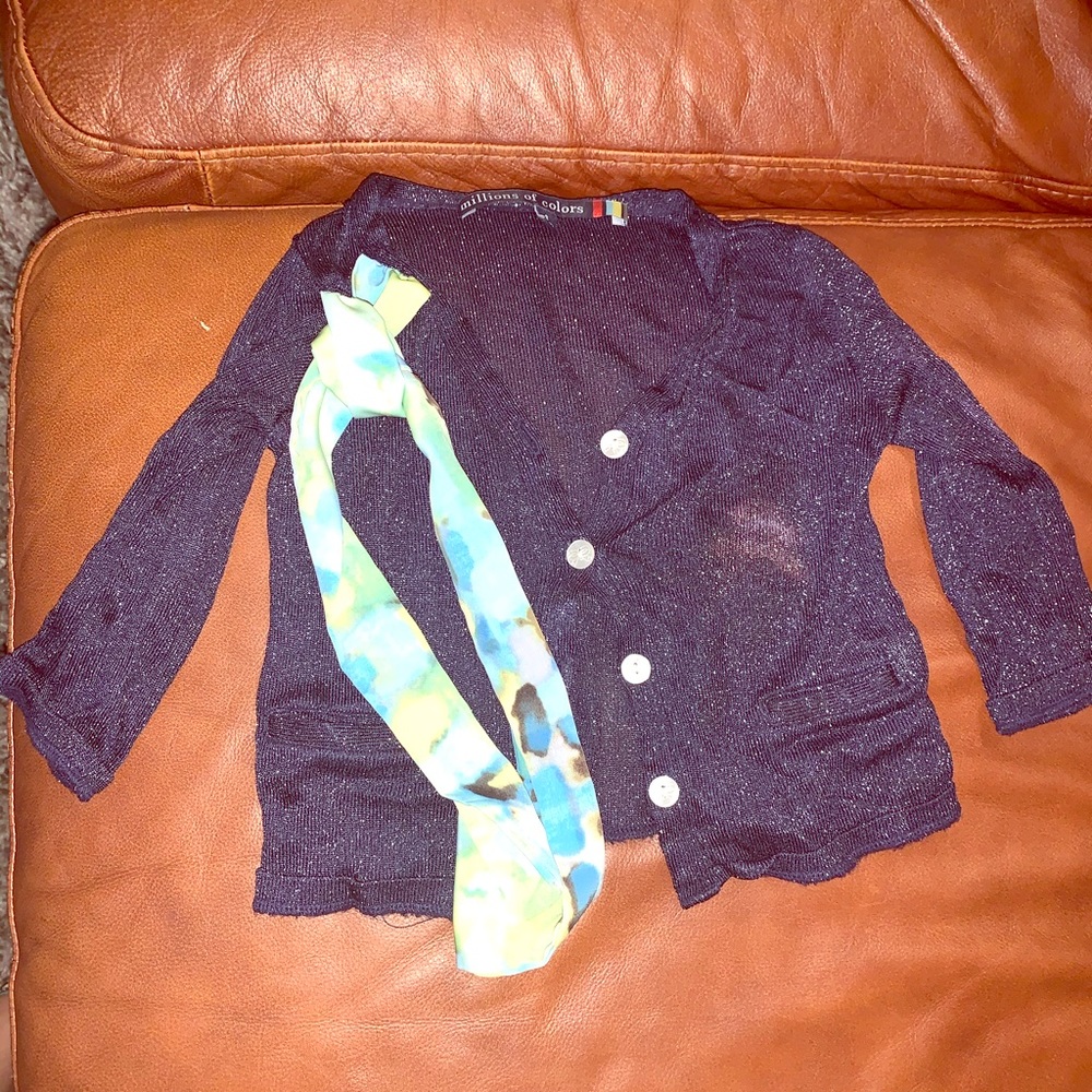 Girls cardigan glittery